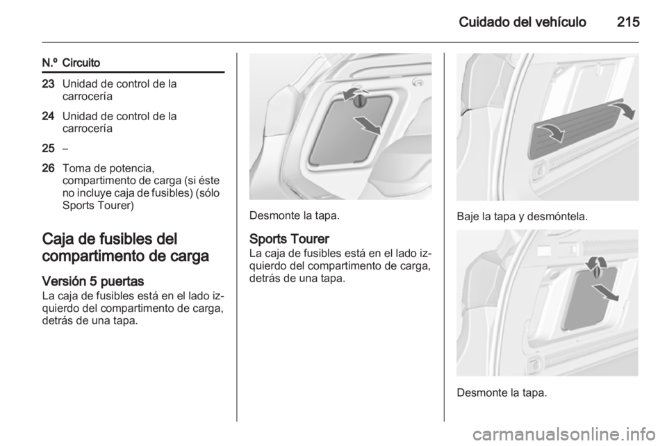 OPEL ASTRA J HB5 & ST 2012.5  Manual de Instrucciones (in Spanish) 