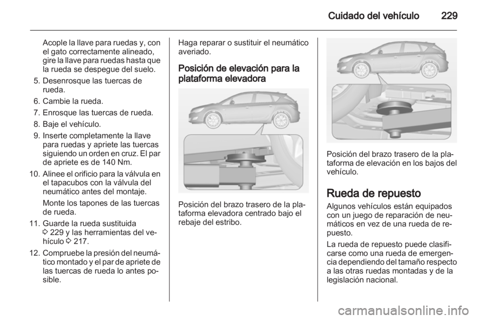 OPEL ASTRA J HB5 & ST 2012.5  Manual de Instrucciones (in Spanish) 