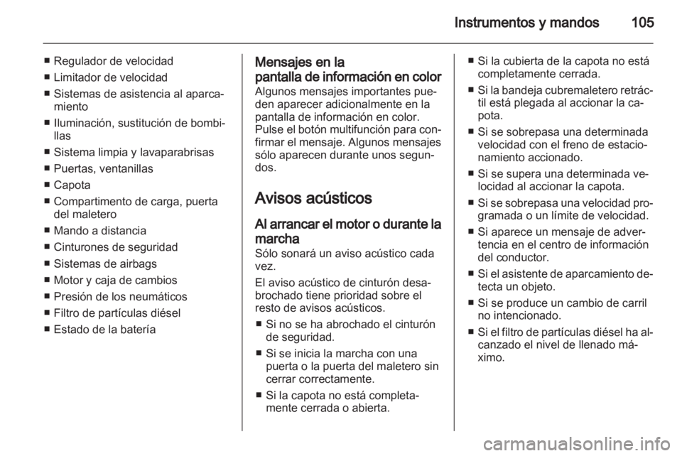 OPEL CASCADA 2013.5  Manual de Instrucciones (in Spanish) 