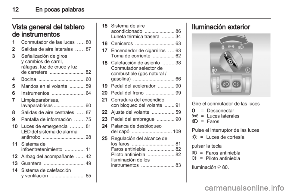 OPEL COMBO 2011  Manual de Instrucciones (in Spanish) 