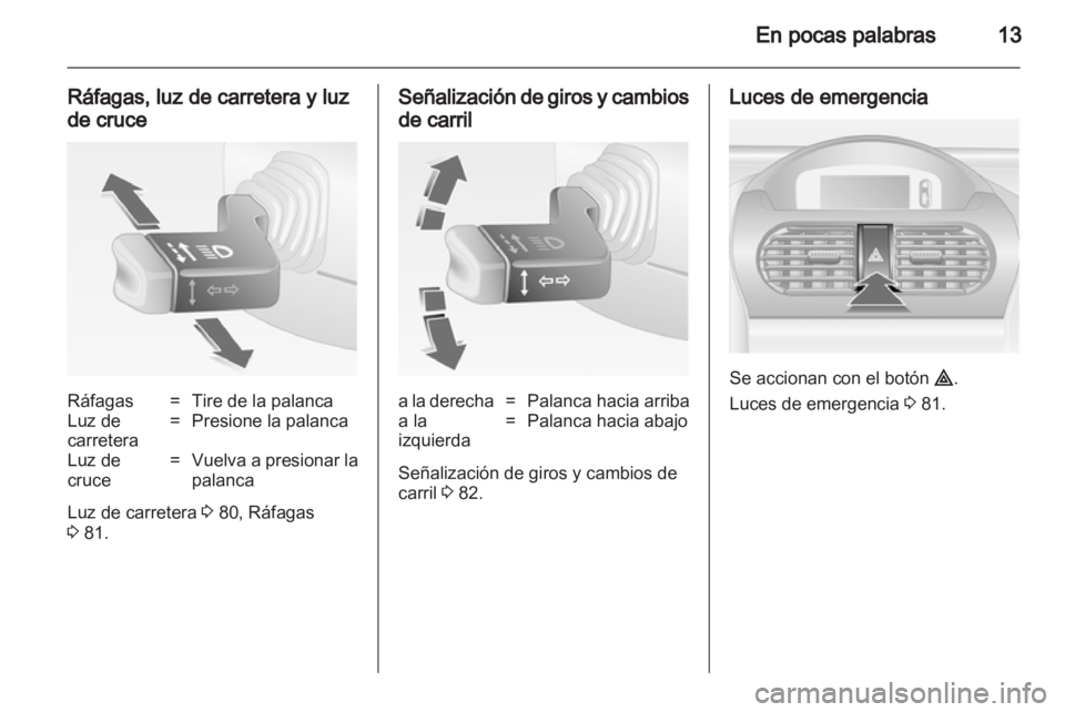 OPEL COMBO 2011  Manual de Instrucciones (in Spanish) 
