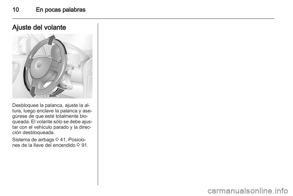 OPEL COMBO 2011  Manual de Instrucciones (in Spanish) 