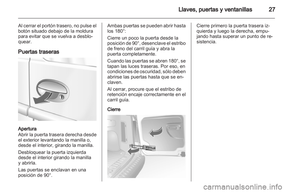 OPEL COMBO 2011.5  Manual de Instrucciones (in Spanish) 