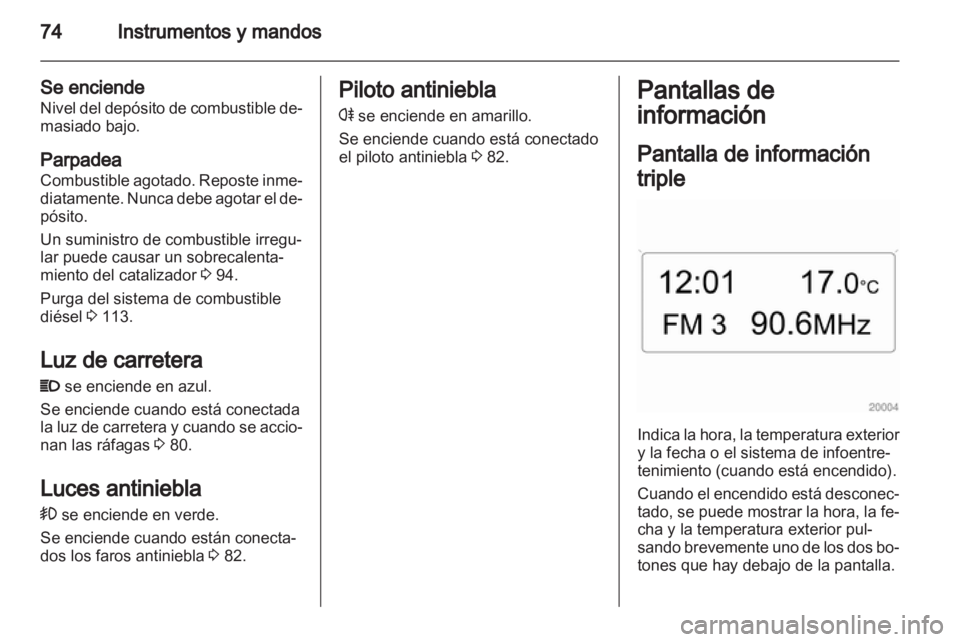 OPEL COMBO 2011.5  Manual de Instrucciones (in Spanish) 