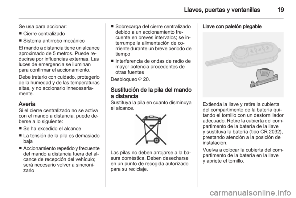 OPEL COMBO D 2012  Manual de Instrucciones (in Spanish) 
