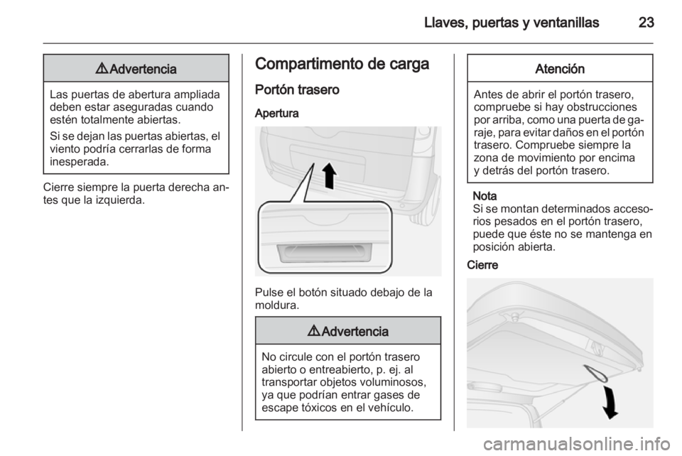 OPEL COMBO D 2012  Manual de Instrucciones (in Spanish) 