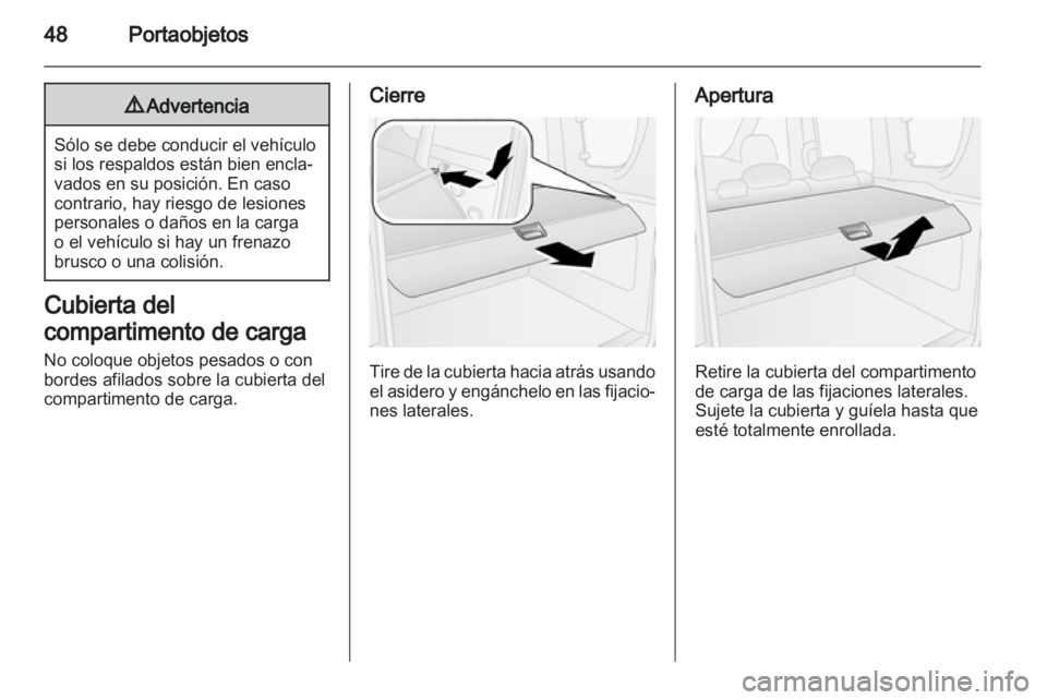 OPEL COMBO D 2012  Manual de Instrucciones (in Spanish) 