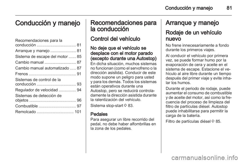 OPEL COMBO D 2012  Manual de Instrucciones (in Spanish) 