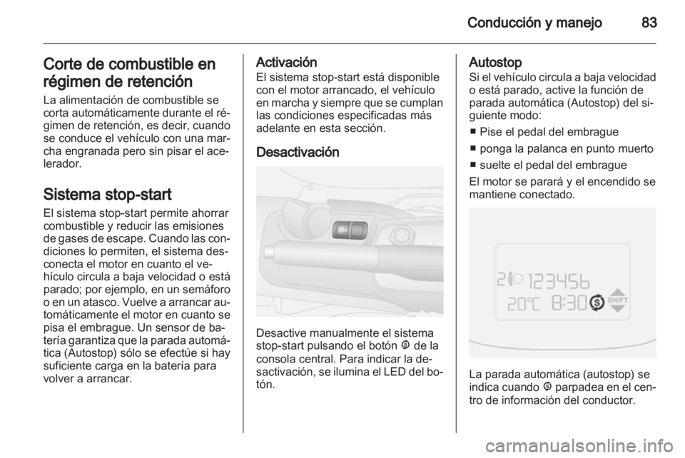 OPEL COMBO D 2012  Manual de Instrucciones (in Spanish) 