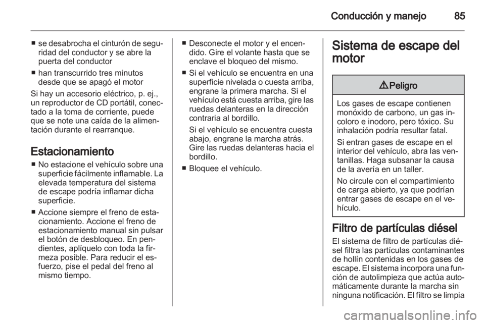 OPEL COMBO D 2012  Manual de Instrucciones (in Spanish) 