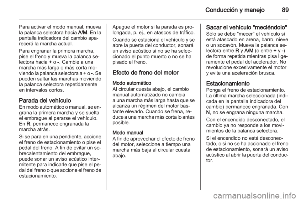 OPEL COMBO D 2012  Manual de Instrucciones (in Spanish) 