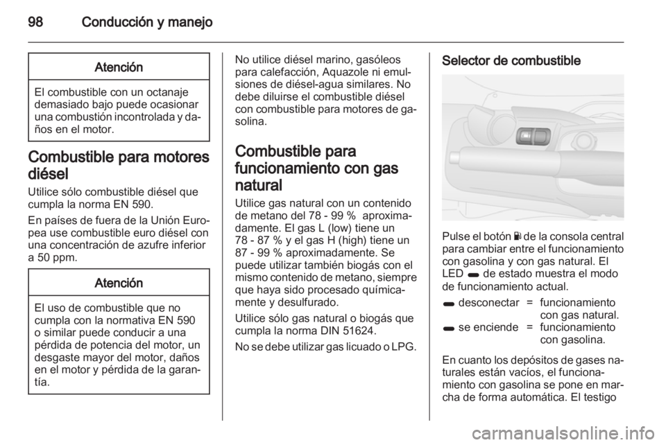OPEL COMBO D 2012  Manual de Instrucciones (in Spanish) 