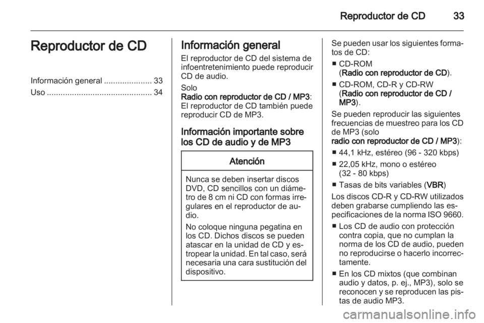 OPEL COMBO D 2013  Manual de infoentretenimiento (in Spanish) 