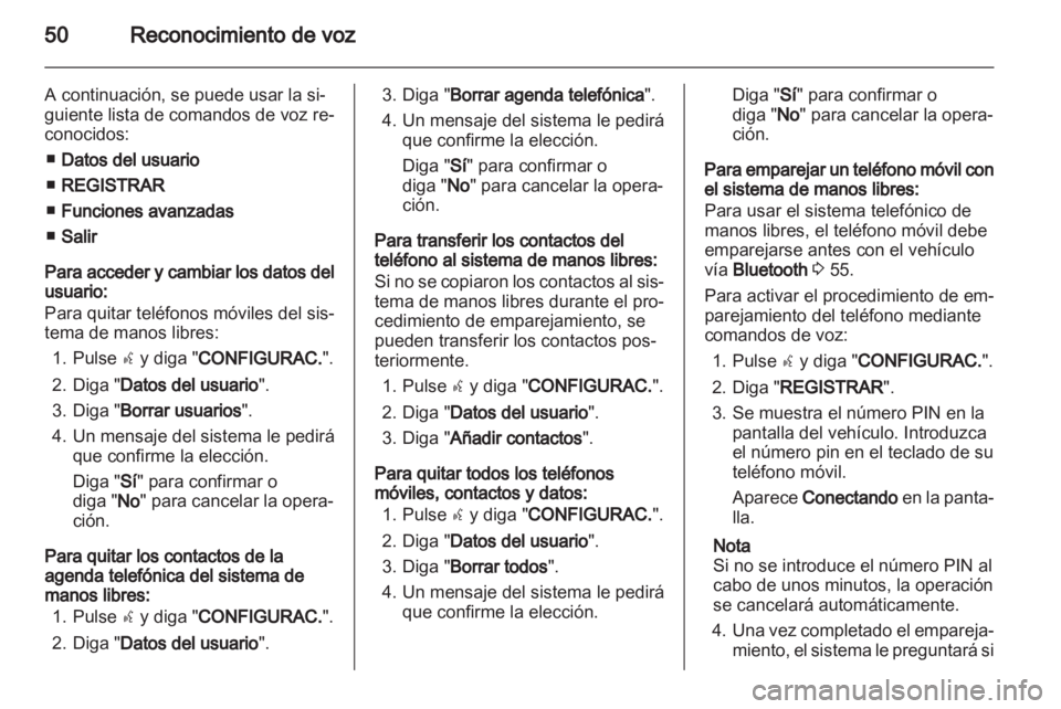 OPEL COMBO D 2013  Manual de infoentretenimiento (in Spanish) 