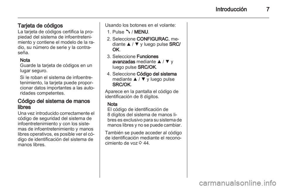 OPEL COMBO D 2013  Manual de infoentretenimiento (in Spanish) 