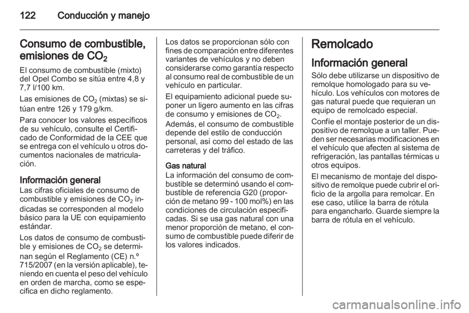 OPEL COMBO D 2013  Manual de Instrucciones (in Spanish) 