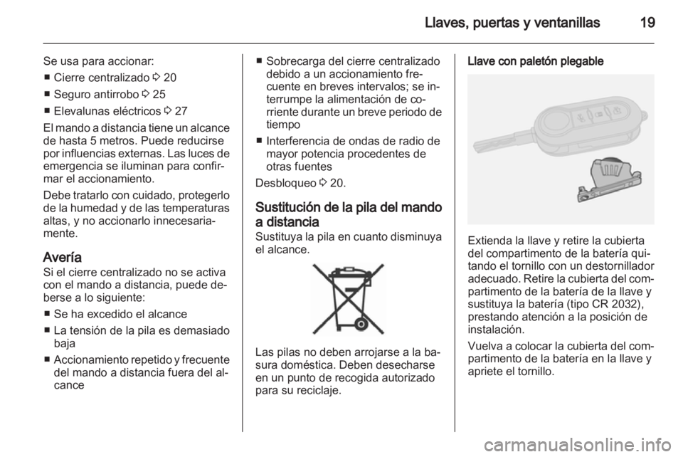 OPEL COMBO D 2013  Manual de Instrucciones (in Spanish) 