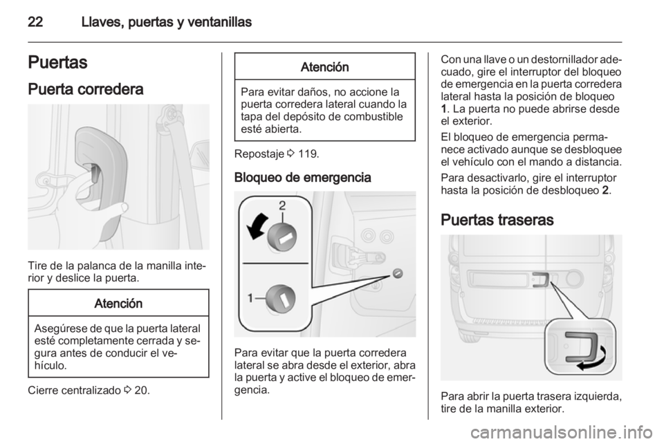 OPEL COMBO D 2013  Manual de Instrucciones (in Spanish) 