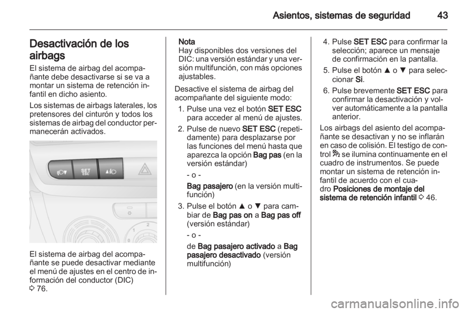 OPEL COMBO D 2013  Manual de Instrucciones (in Spanish) 