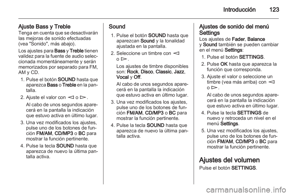 OPEL CORSA 2010.5  Manual de infoentretenimiento (in Spanish) 