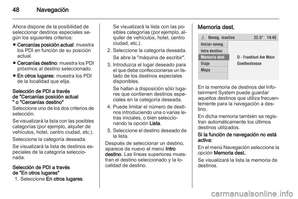OPEL CORSA 2010.5  Manual de infoentretenimiento (in Spanish) 