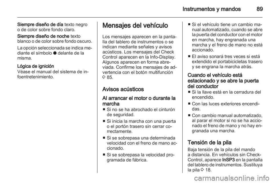 OPEL CORSA 2010.5  Manual de Instrucciones (in Spanish) 