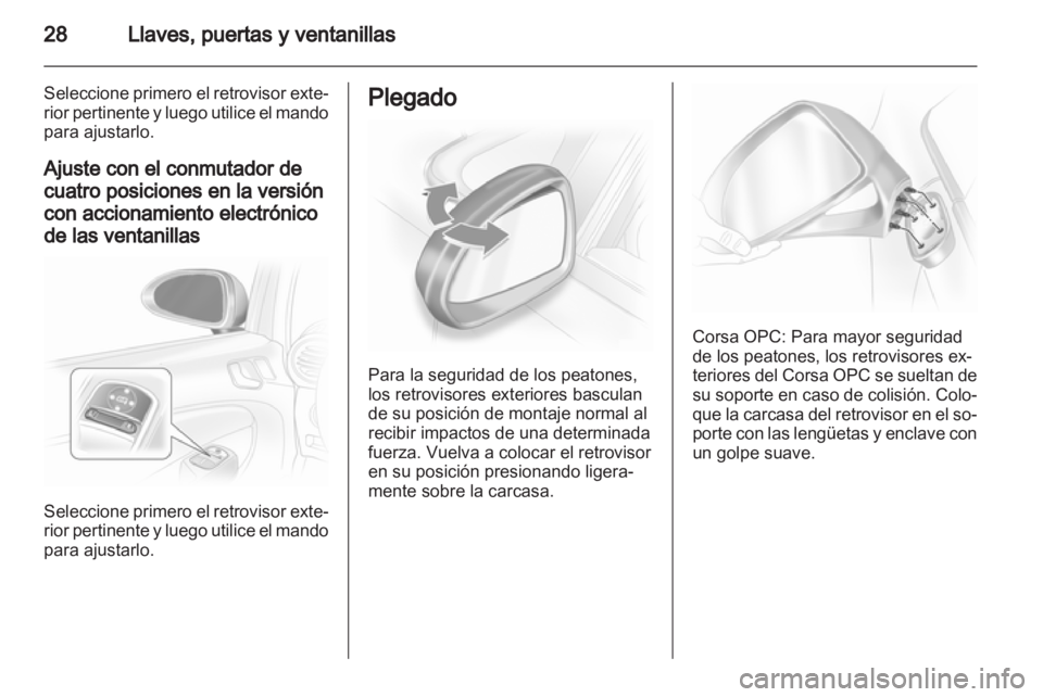 OPEL CORSA 2011  Manual de Instrucciones (in Spanish) 