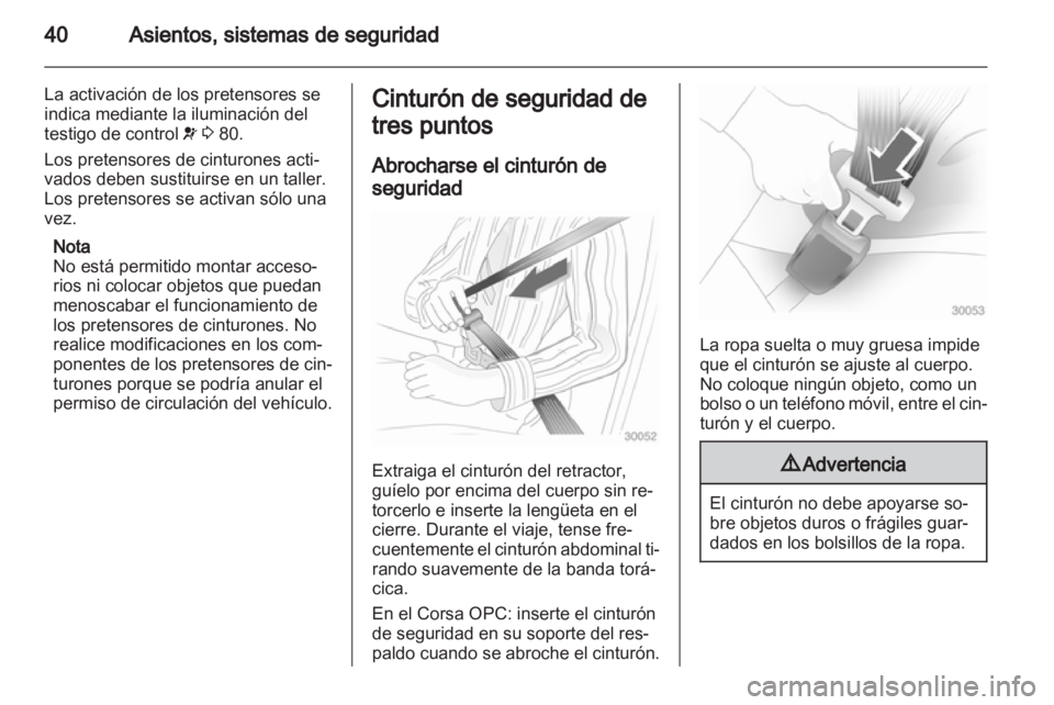 OPEL CORSA 2011  Manual de Instrucciones (in Spanish) 
