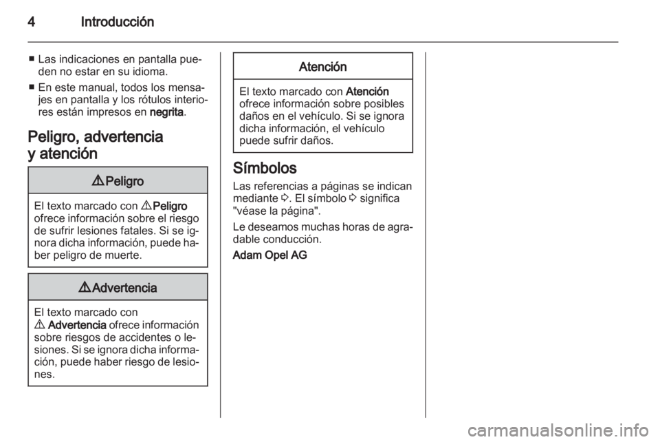 OPEL CORSA 2011.5  Manual de Instrucciones (in Spanish) 
