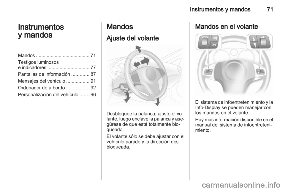 OPEL CORSA 2011.5  Manual de Instrucciones (in Spanish) 