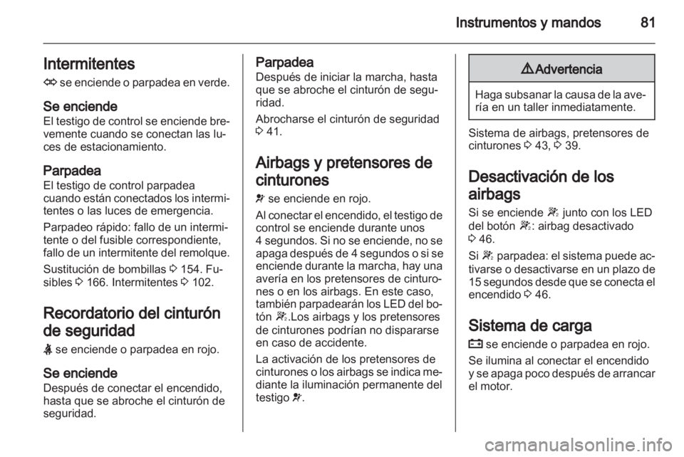 OPEL CORSA 2011.5  Manual de Instrucciones (in Spanish) 