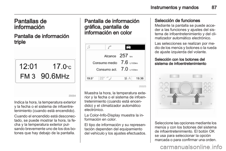 OPEL CORSA 2011.5  Manual de Instrucciones (in Spanish) 