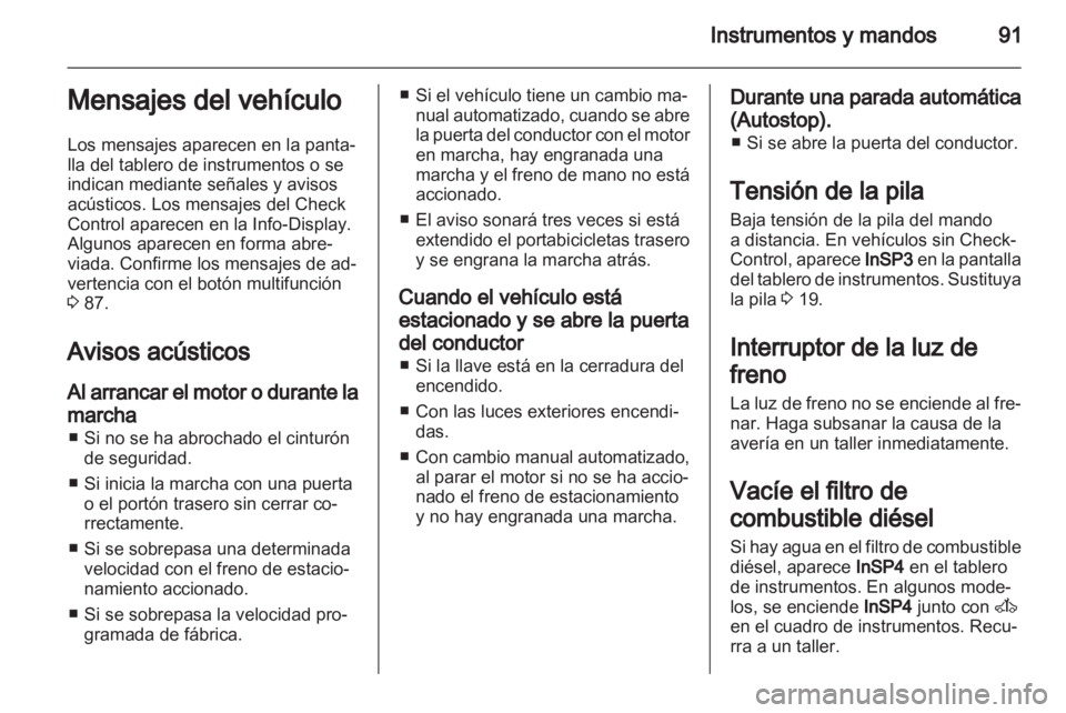 OPEL CORSA 2011.5  Manual de Instrucciones (in Spanish) 