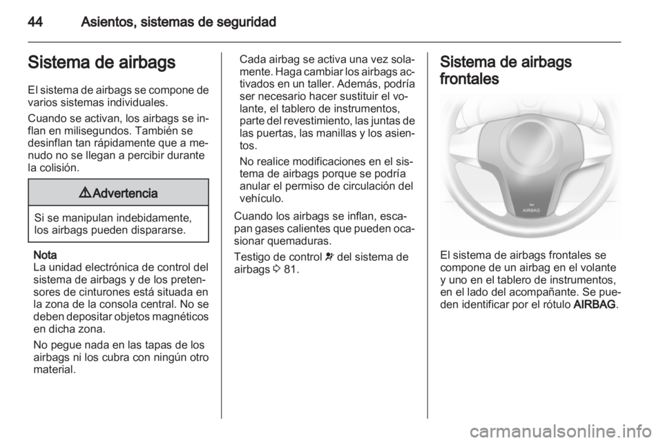 OPEL CORSA 2012  Manual de Instrucciones (in Spanish) 
