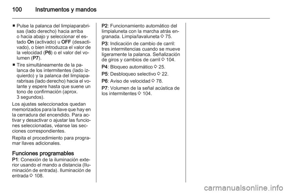 OPEL CORSA 2012.5  Manual de Instrucciones (in Spanish) 