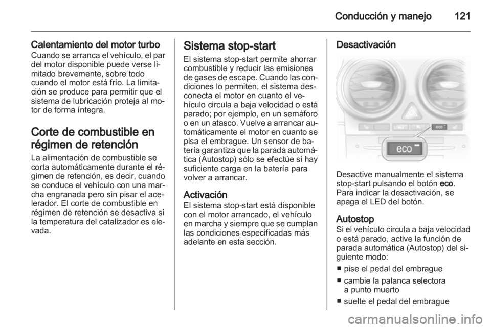 OPEL CORSA 2012.5  Manual de Instrucciones (in Spanish) 