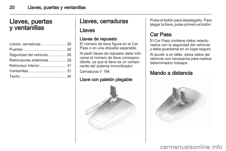 OPEL CORSA 2012.5  Manual de Instrucciones (in Spanish) 