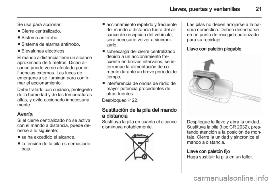 OPEL CORSA 2012.5  Manual de Instrucciones (in Spanish) 