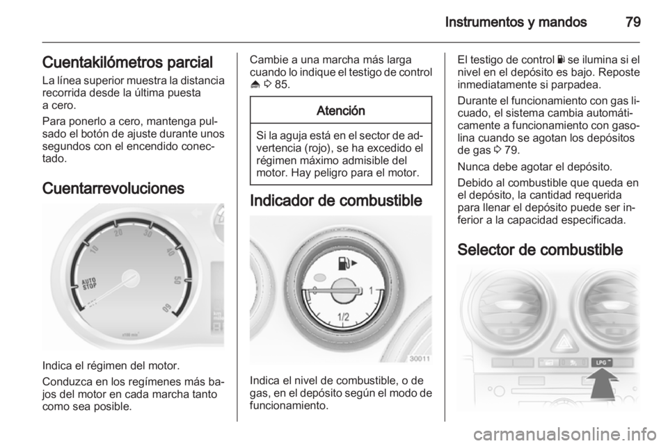 OPEL CORSA 2012.5  Manual de Instrucciones (in Spanish) 