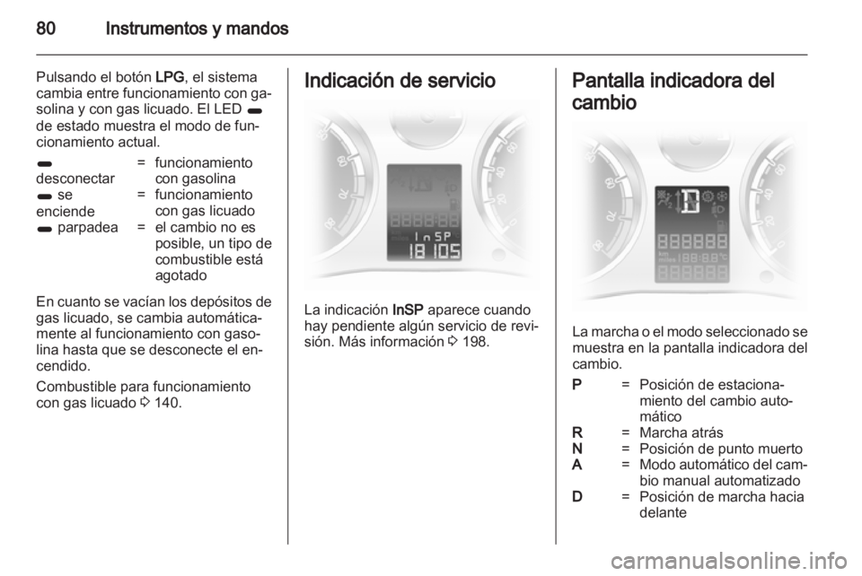 OPEL CORSA 2012.5  Manual de Instrucciones (in Spanish) 