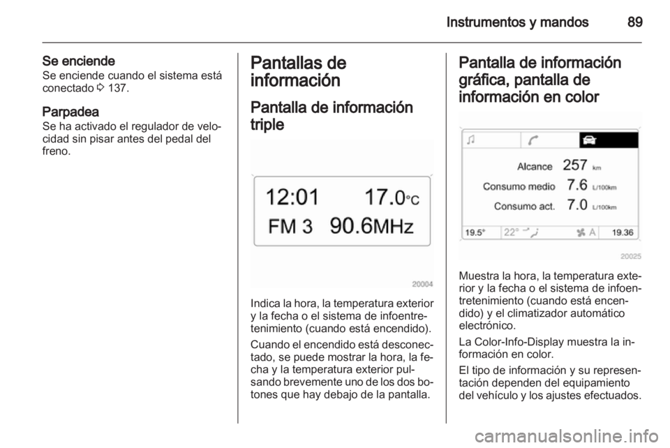 OPEL CORSA 2012.5  Manual de Instrucciones (in Spanish) 