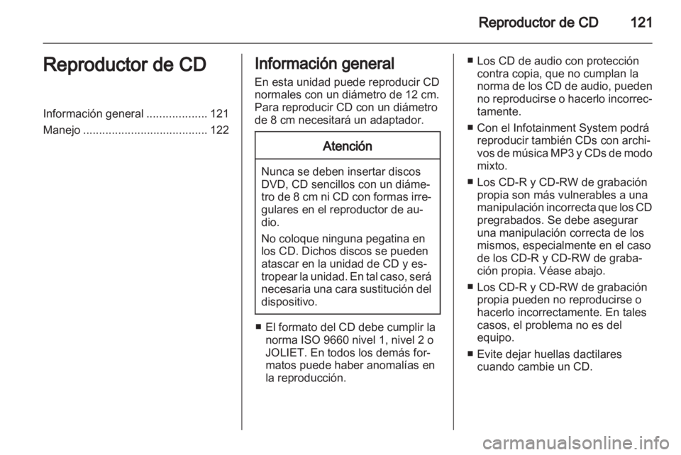OPEL CORSA 2013  Manual de infoentretenimiento (in Spanish) 