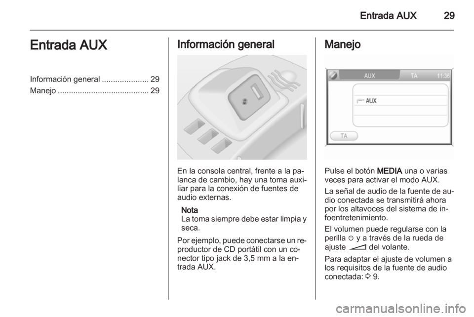 OPEL CORSA 2013  Manual de infoentretenimiento (in Spanish) 