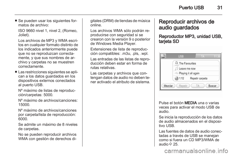 OPEL CORSA 2013  Manual de infoentretenimiento (in Spanish) 