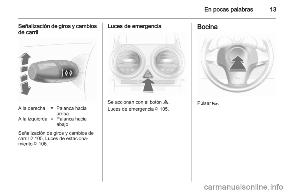 OPEL CORSA 2013  Manual de Instrucciones (in Spanish) 