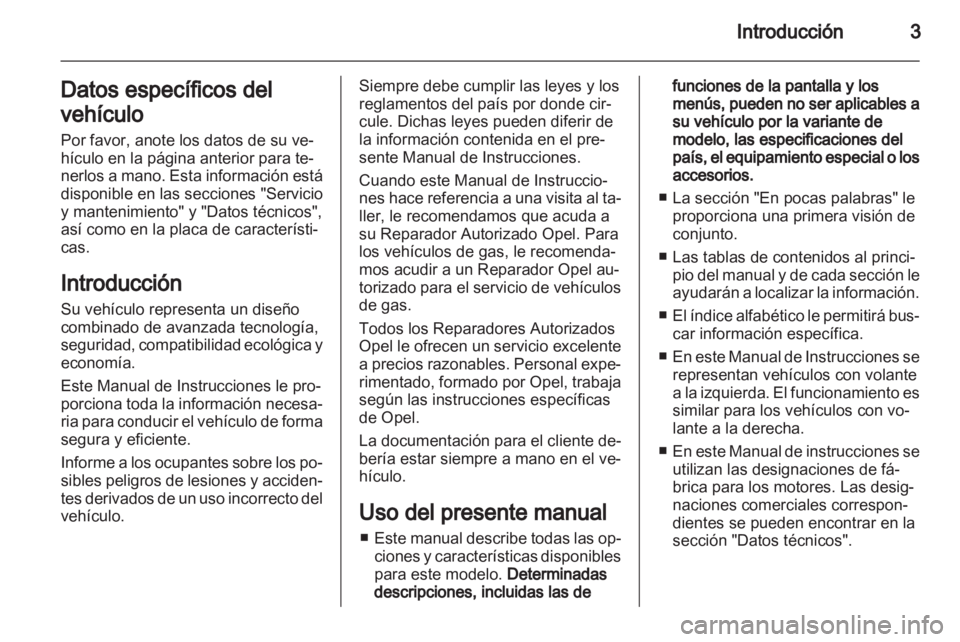 OPEL CORSA 2013  Manual de Instrucciones (in Spanish) 