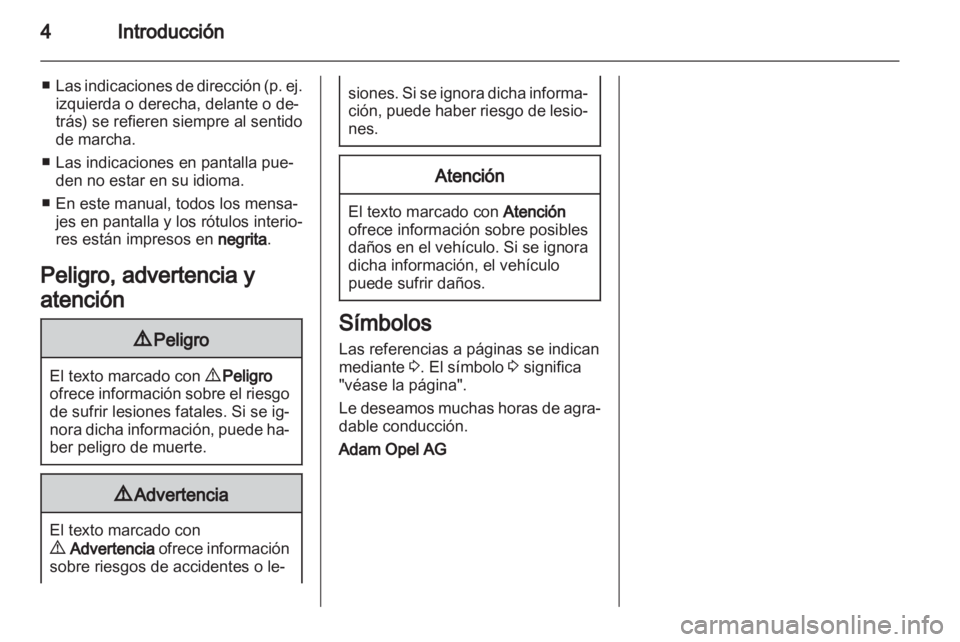 OPEL CORSA 2013  Manual de Instrucciones (in Spanish) 