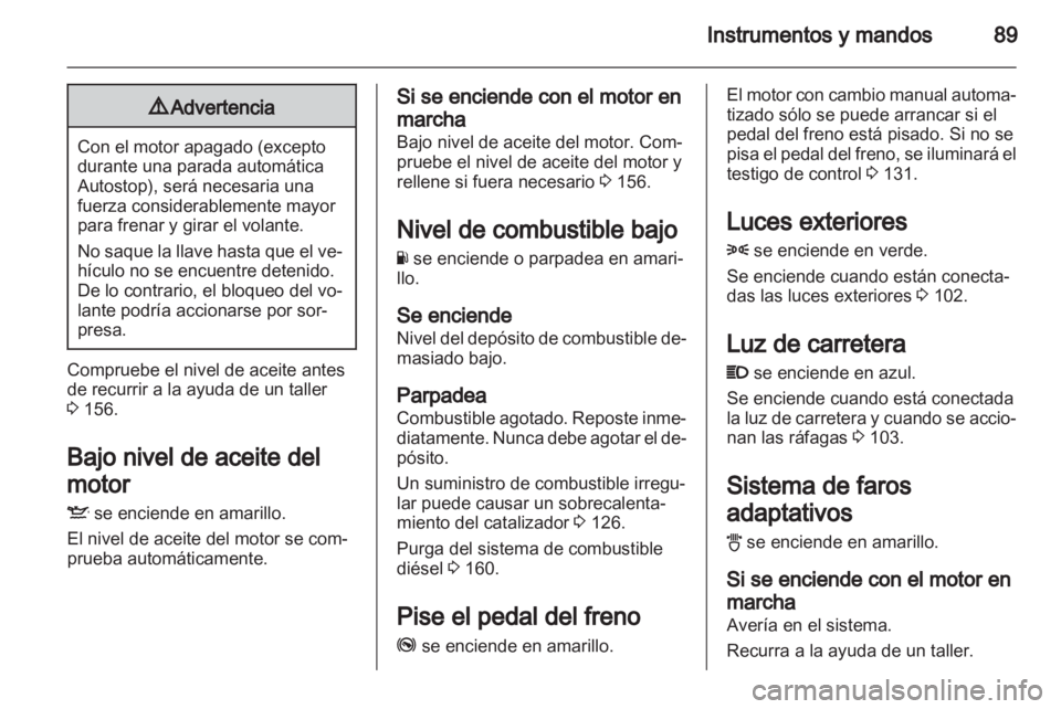 OPEL CORSA 2013  Manual de Instrucciones (in Spanish) 