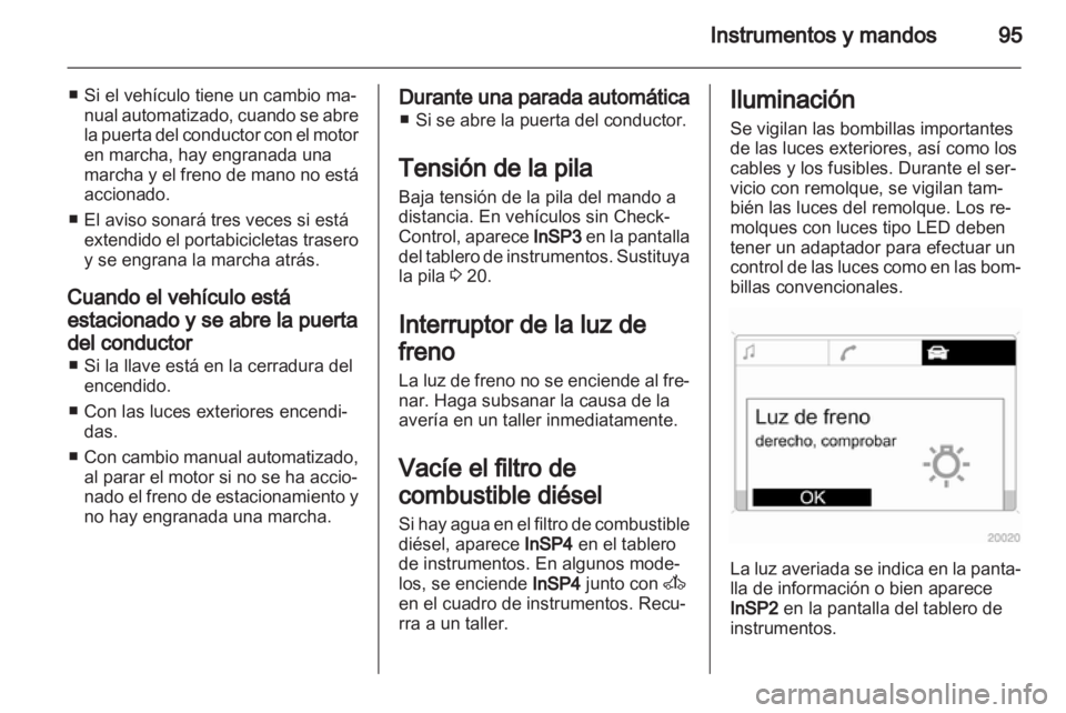 OPEL CORSA 2013  Manual de Instrucciones (in Spanish) 