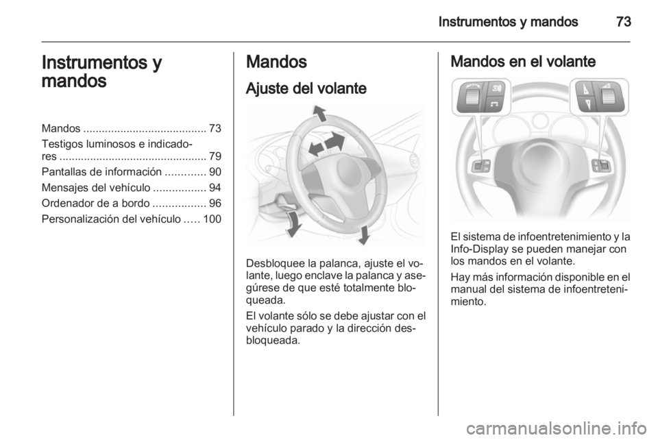 OPEL CORSA 2013.5  Manual de Instrucciones (in Spanish) 